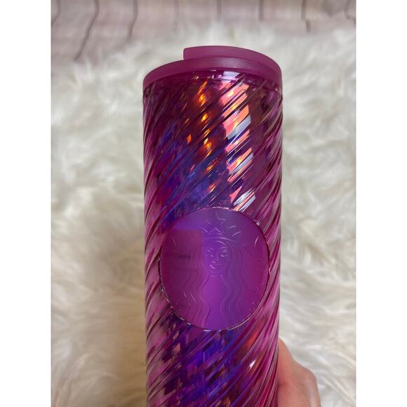 Starbucks 16 oz Tumbler Twist Iridescent Pink NEW - Picture 2 of 7